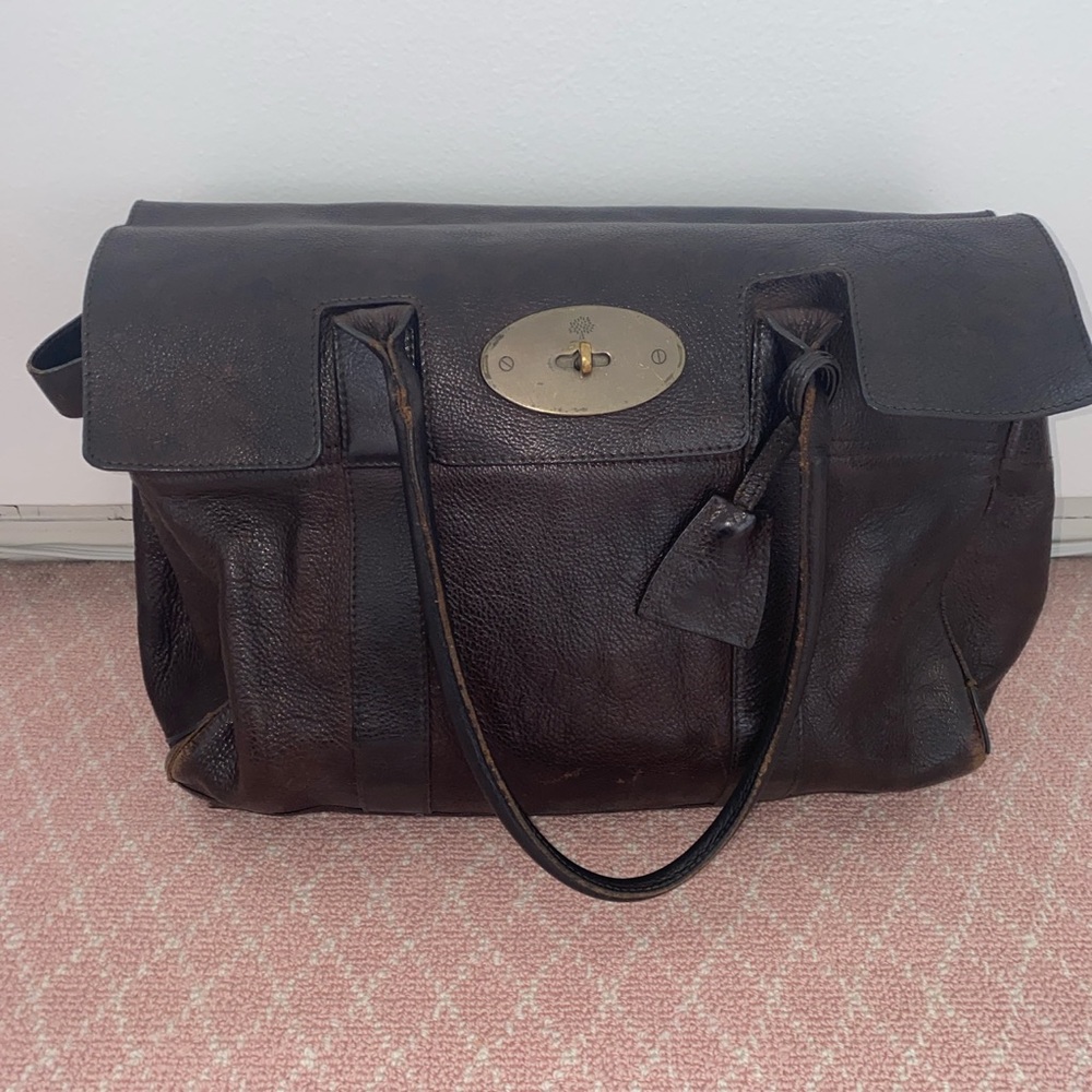 Mulberry Chocolate Leather Handbag